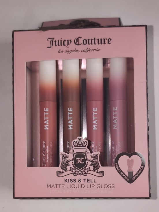 Juicy Couture Other - Juicy Couture Kiss and Tell Matte Liquid Lip Gloss Set of 4-Brand new in box